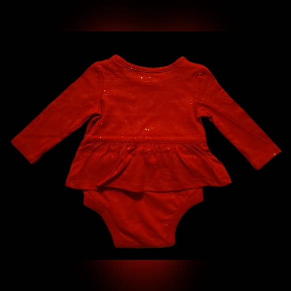 NWT Okie dokie size 6M red bodysuit - Picture 2 of 6